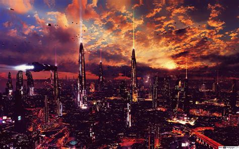 Aesthetic Future City Wallpapers Wallpaper Cave
