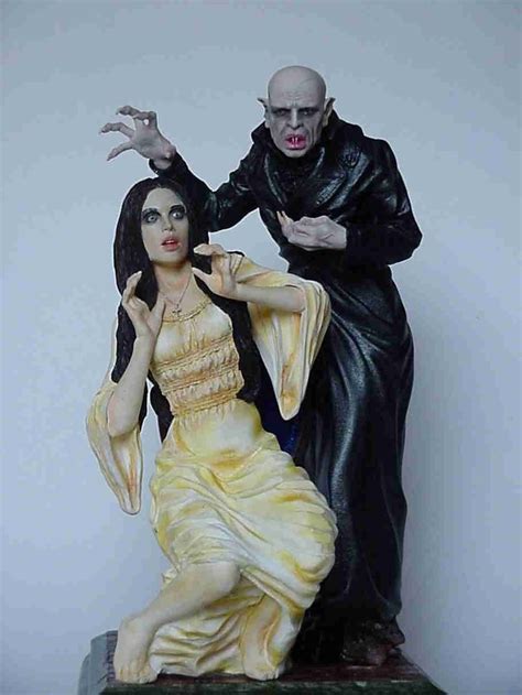 Nosferatu Solid Resin Kit Painted In Acrylics And Pastels Model Kit