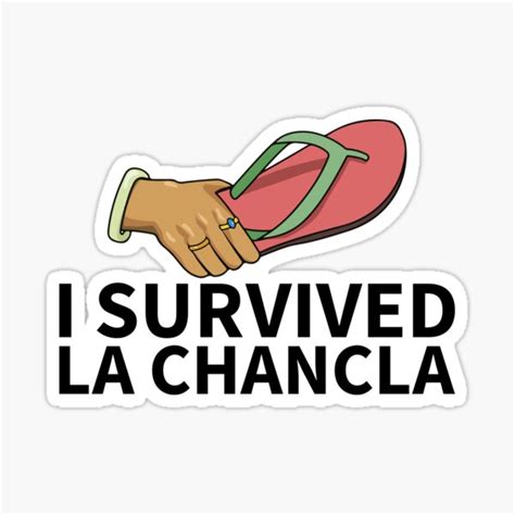 I Survived La Chancla Sticker For Sale By Lousy Sanchez Redbubble