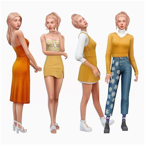 Lookbook 1 Sims 4 Clothing Sims 4 Dresses Sims 4 Toddler