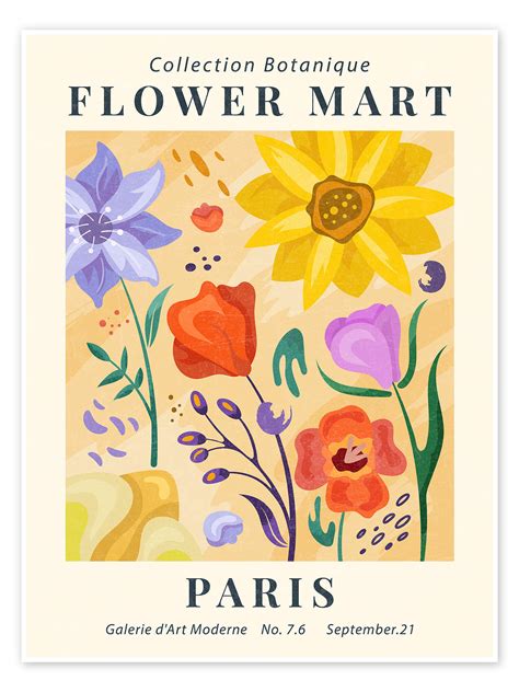 Flower Market Paris Print By Talex Posterlounge