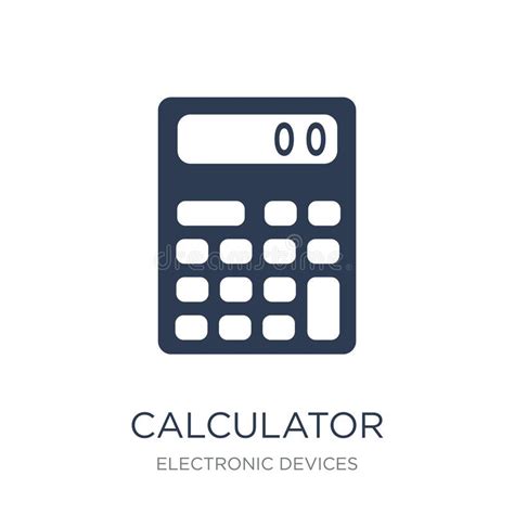 Calculator Icon Trendy Flat Vector Calculator Icon On White Bac Stock