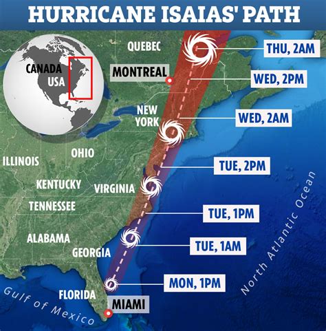 Where Is Hurricane Isaias Now Latest Updates On The Tracker And Path Map