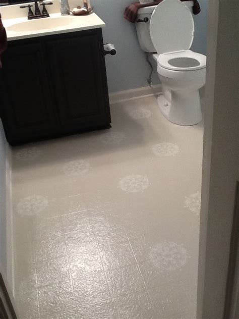 Looking for some bathroom organization ideas? Pin on Painted Linoleum floor