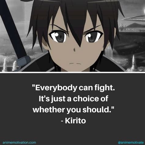13 Of The Greatest Kirito Quotes From Sword Art Online Sword Art