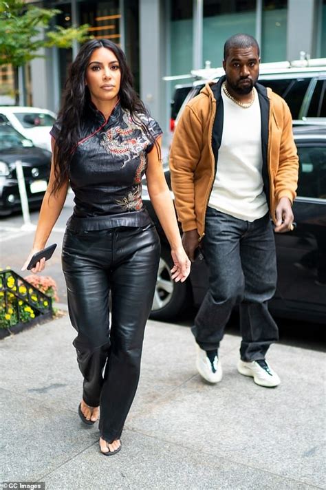 Kim Kardashian And Kanye West In New York As Jesus Is King Released