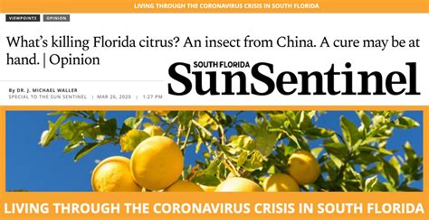 Sun-Sentinel: CRDF is part of the problem - Save Citrus