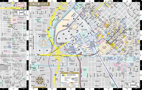 Denver Street Map Street Map Of Denver Colorado Usa