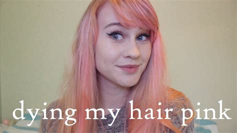 Dying My Hair Pastel Pink Youtube