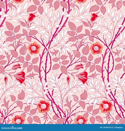 Modern Floral Seamless Pattern For Your Design Stock Vector