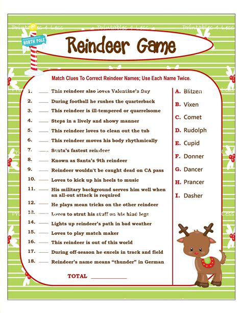 Free Printable Christmas Games With Answers Perhaps Your Elf On The