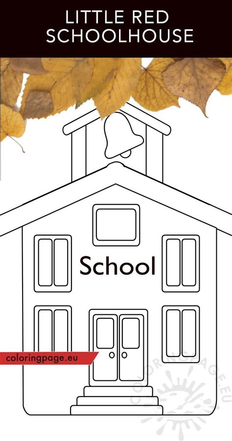 Old Schoolhouse Template Coloring Page