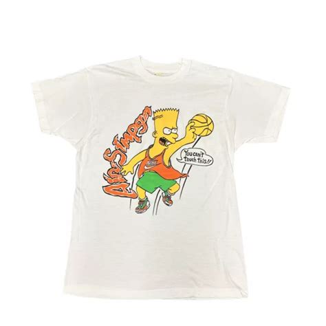 Vintage 1990s Bart Simpson Dunking Air Simpson Cant Touch This T