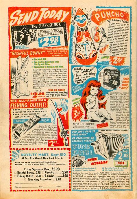 Send Today Monster Size Ghost Vintage Retro Comic Book Ads 1940s