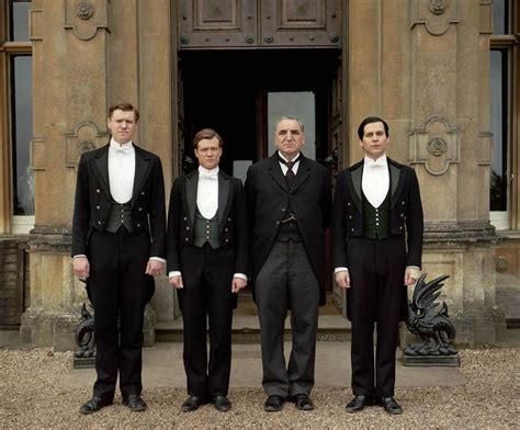 Edwardian Servants From Downton Abbey The Butler And Footmen