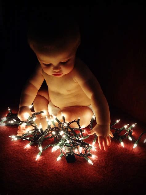 Baby Christmas Lights Christmas Holidays Baby Kids Photography