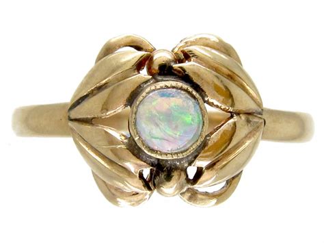 Art Nouveau Gold And Opal Ring The Antique Jewellery Company