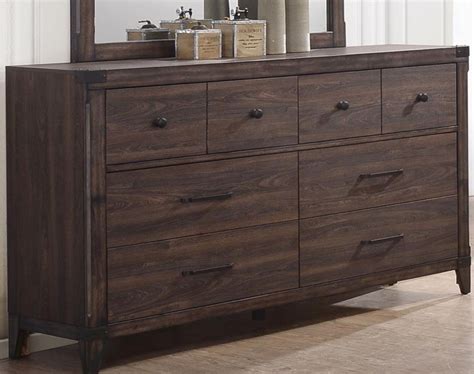 Dark Grey Oak Richmond Collection Bedroom Furniture 4pc Set Eastern