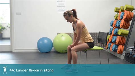 4A Lumbar Flexion In Sitting YouTube