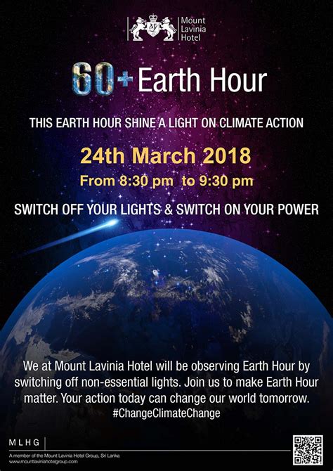 Join capitaland's earth hour campaign 2018! Earth Hour Sri Lanka | Events at Mount Lavinia Hotel