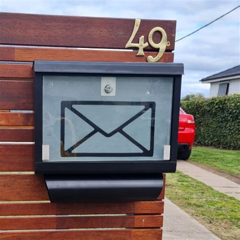 Modern Letterbox Post Mounted Letterbox Mailmaster Letterboxes