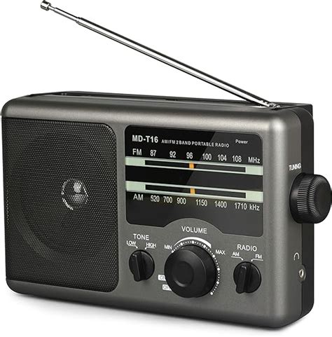 Am Fm Portable Radio Battery Operated Radio By 4x D Cell Batteries Or