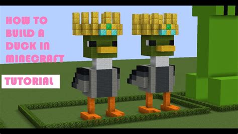 Minecraft Duck Statue Tutorial Youtube