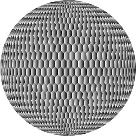 Prismatic Hexagonal Grid Sphere Variation 2 8 Openclipart