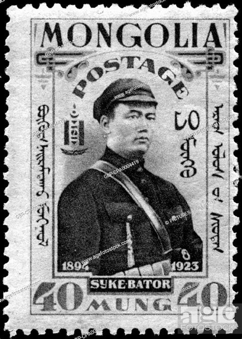 Mongolia Damdin Sukhbaatar 1893 1923 Military Leader Nationalist