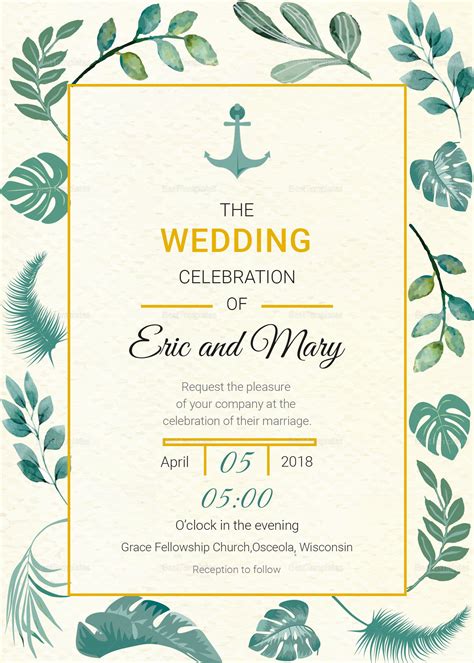 Wedding Invitation Design Photoshop