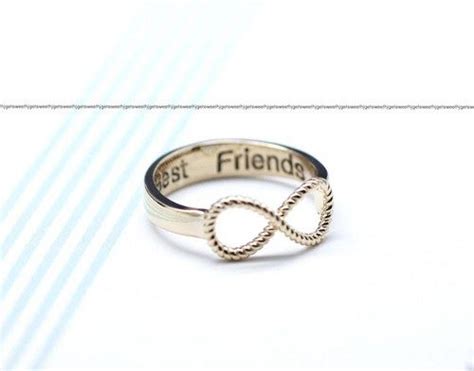 Best Friend Infinity Ring In Gold Big Size Twisted Infinity Infinity