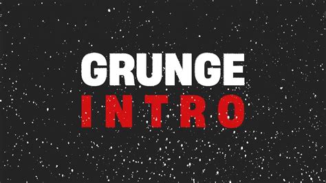 Grunge Intro After Effects Template Ae Templates Youtube