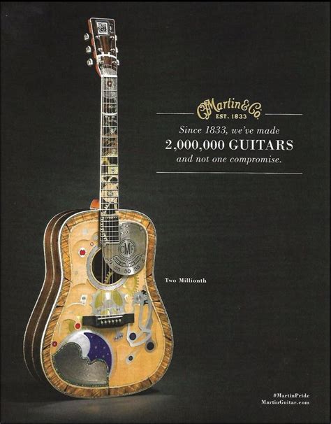 Cf Martin Two Millionth Acoustic Guitar Since 1833 Ad 8 X 11
