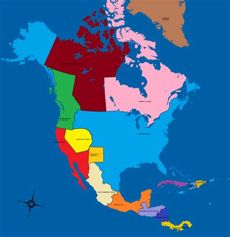 Alternate History Map Of North America 1961 Alternatehistory