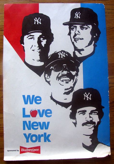 Lot Detail Vintage 70s New York Yankees We Love New York Poster