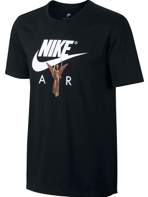 Nike Air Sportswear Swoosh Logo Mens Short Sleeve T Shirt Blackwhite