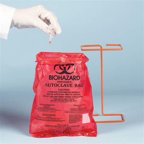 SP Bel Art SP Bel Art Bench Top Biohazard Bags 0 018mm Thick 0 43