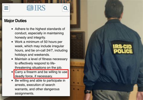This Irs Agent Job Posting Explains Why They Are Stockpiling Guns And