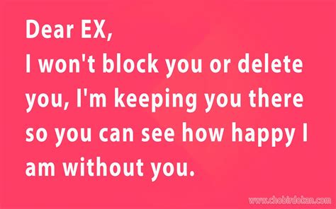 Dear Ex Girlfriend Quotes Dear Ex I Wont Block You Or Delete You Im