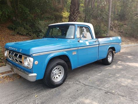 1969 Dodge D100 Pickup Blue Rwd Automatic Custom For Sale Dodge D100