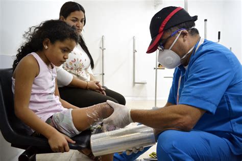 Reports On Give Prosthetics To Low Limbs Amputees In Colombia