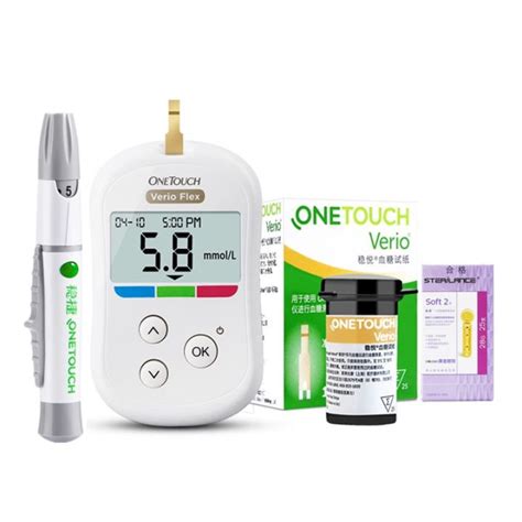 Glucometer Set One Touch Onetouch Verio Blood Glucose Monitor 25s