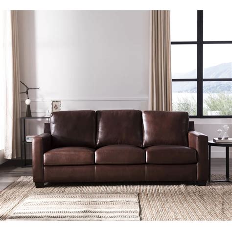 Buckhead Genuine Leather 835 Square Arm Sofa And Reviews Birch Lane