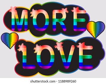 Rights Inscription Rainbow Letters Lgtb Concept Stock Vector Royalty Free