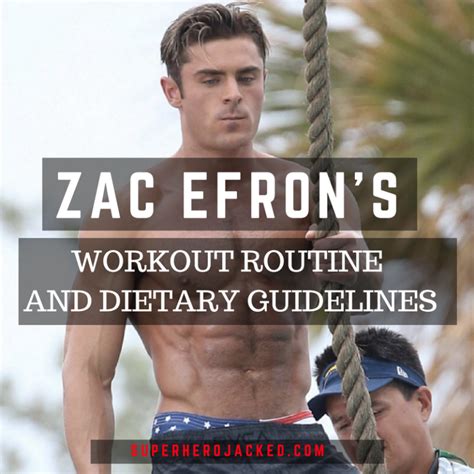 Zac Efron Workout Routine And Diet Train For Baywatch And More