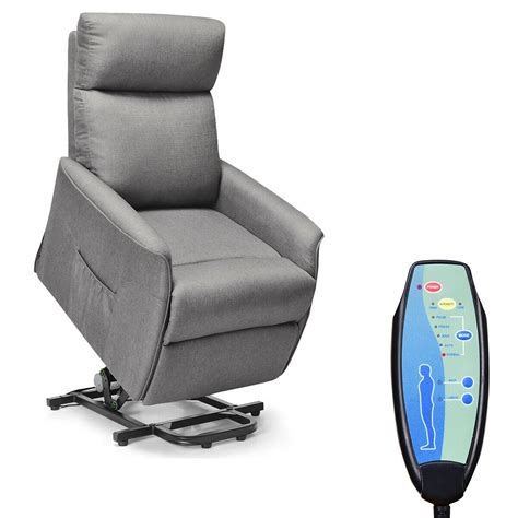 Costway Electric Power Lift Massage Chair Recliner Sofa Fabric Padded Seat W Remote Home