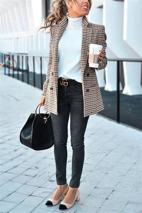 Check Sophisticated Style Women Work Attire Sophisticated Style Women