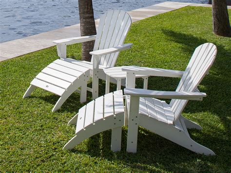 Polywood® $269.00 $384.29 free shipping + more options. POLYWOOD® Seashell Recycled Plastic Adirondack Chair ...