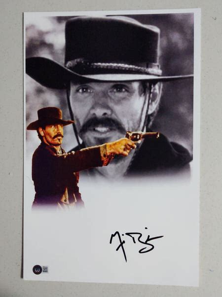 Michael Biehn Signed Tombstone 11x17 Movie Poster Johnny Ringo Bas Beckett B