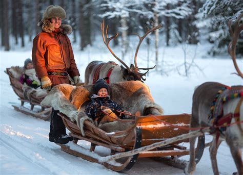 Foto Benvenuti All’allevamento Santa Claus Reindeer Nel Villaggio Di Babbo Natale Di Rovaniemi
